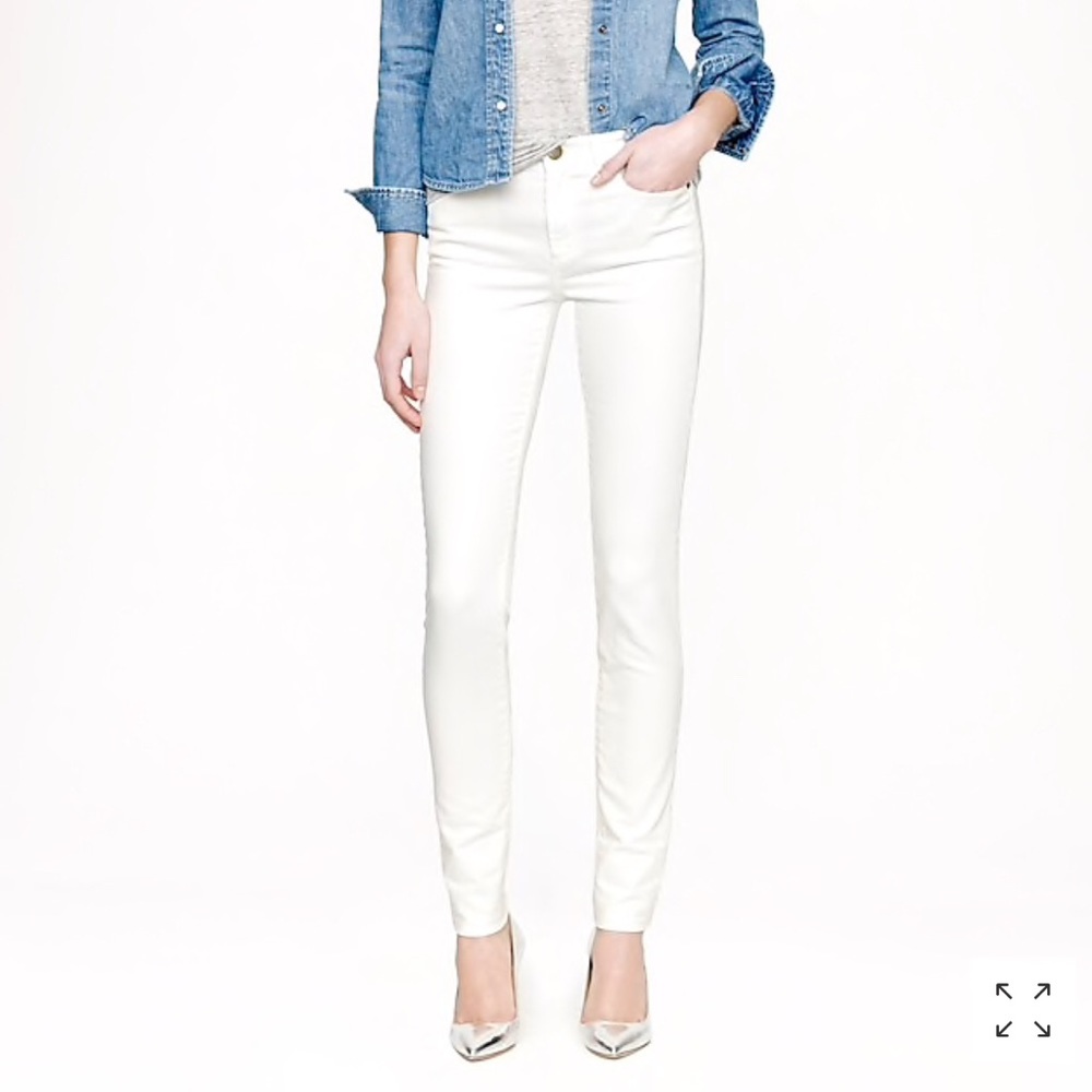 J. Crew white toothpick jean